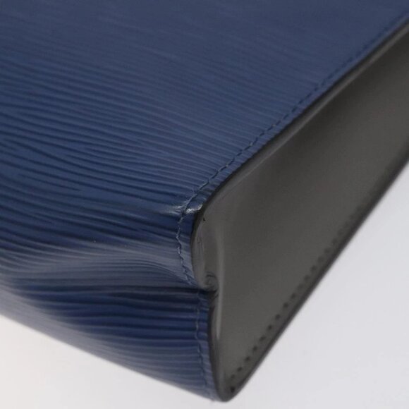 LOUIS VUITTON Epi Pochette Voyager MM Pouch Blue M62912 LV Auth 127163 - Picture 4 of 16